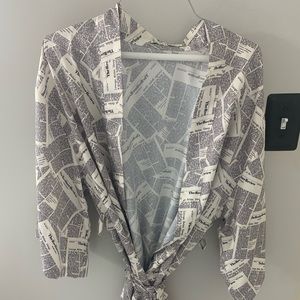 Newsprint robe